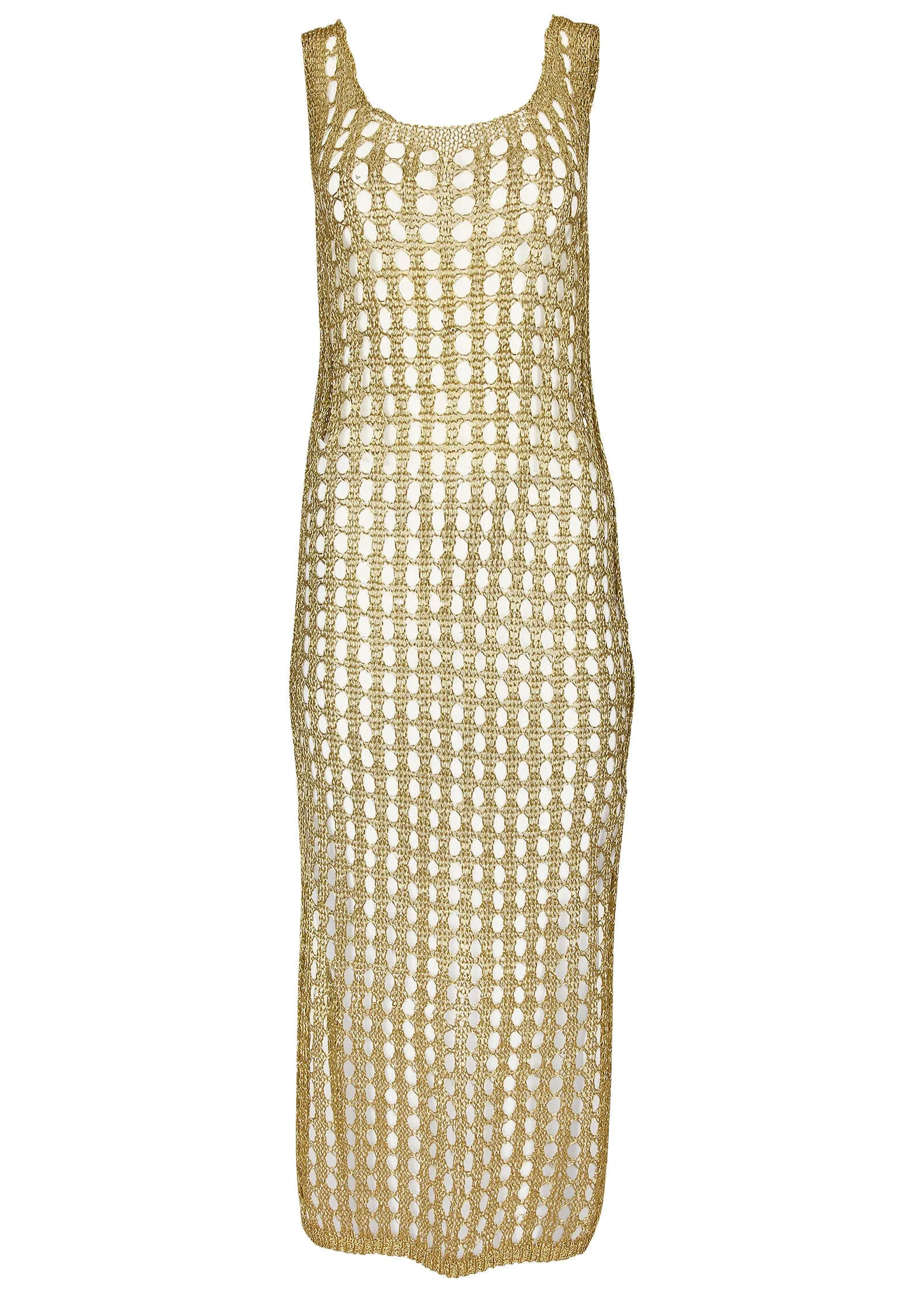 Bling Maxi Cover-Up Dress - Glittery Gold sold by VENUS product image thumbnail 3