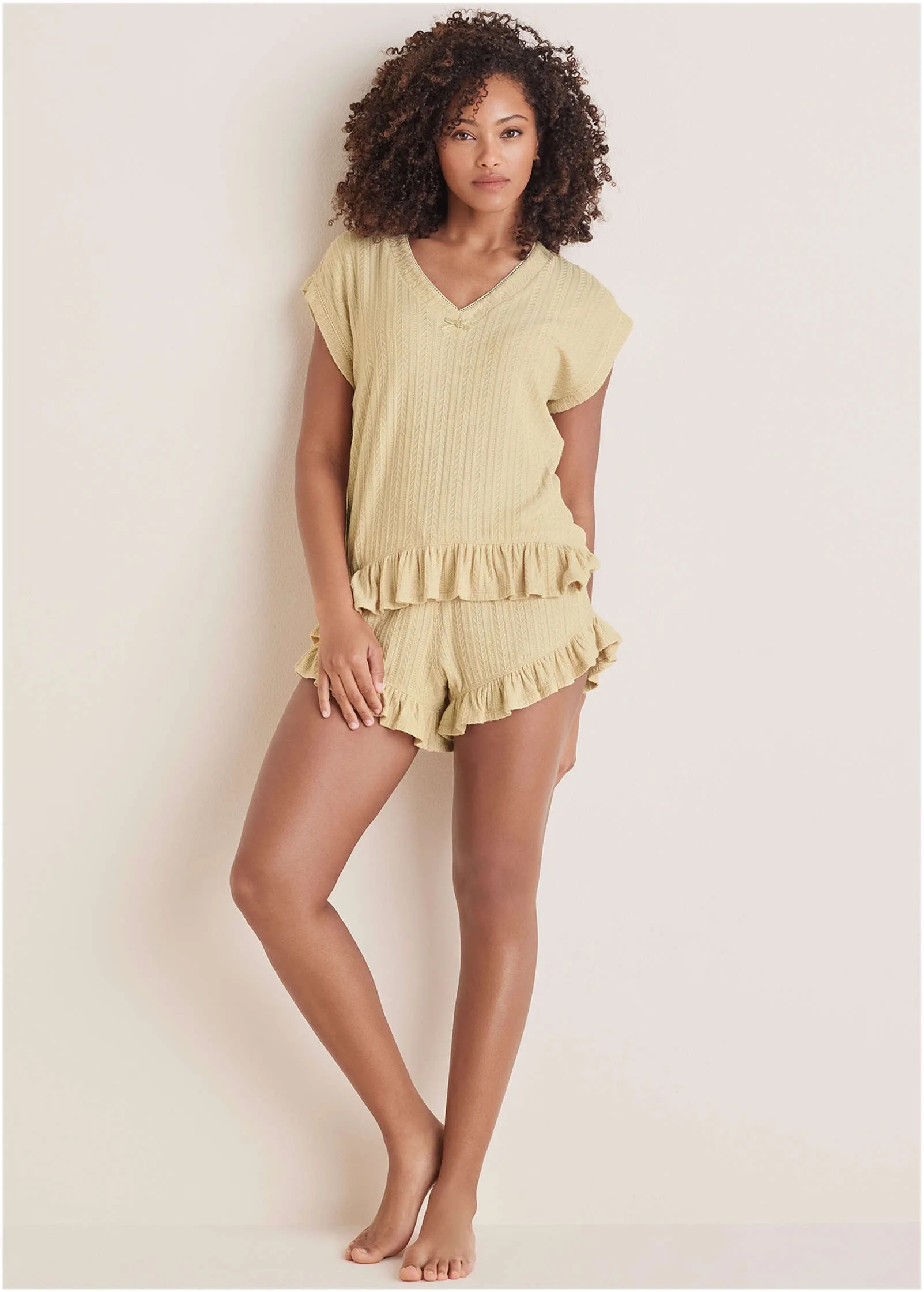 Brunch Knit Top - Macadamia sold by VENUS