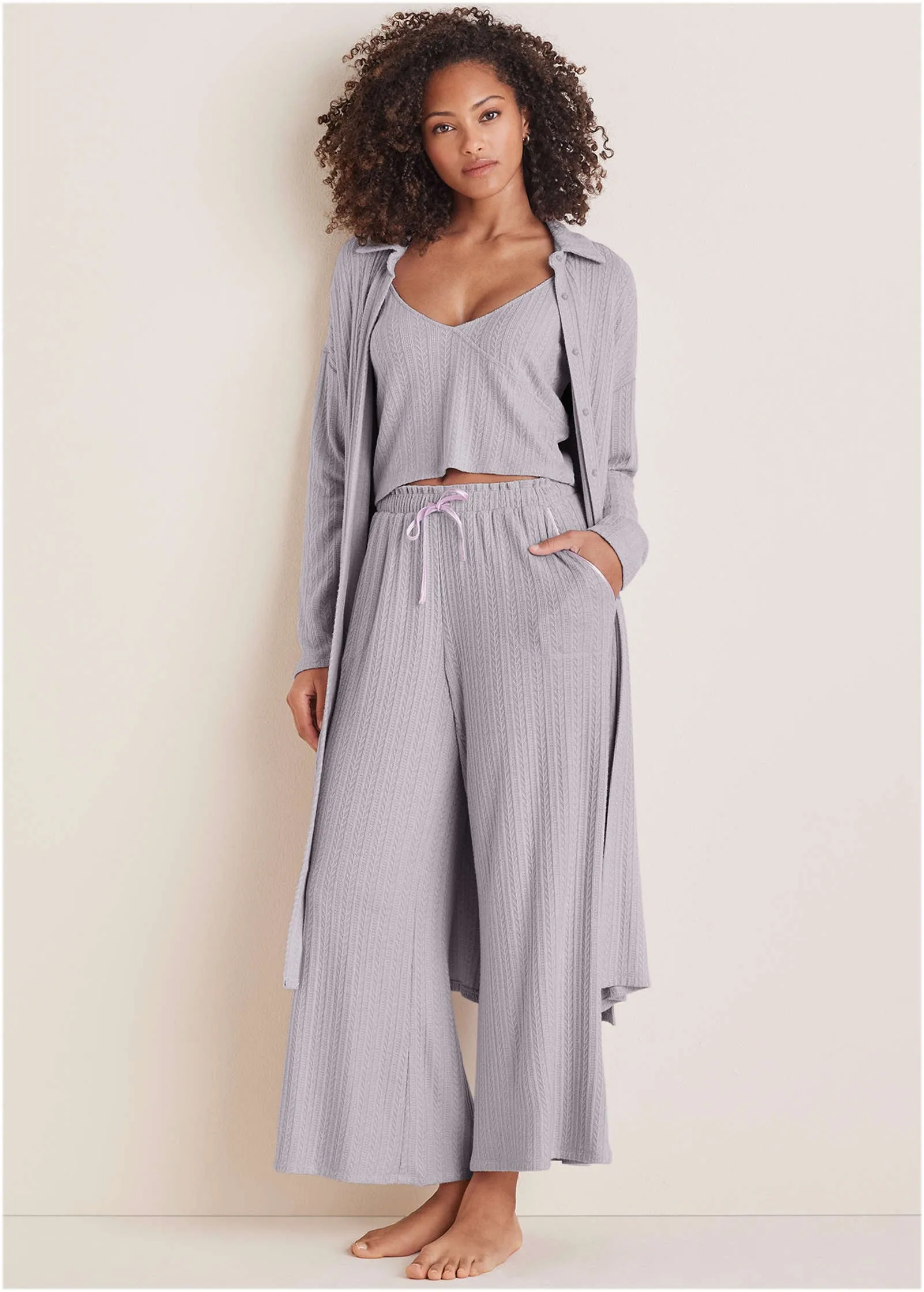 Brunch Knit 3 Piece Set - Misty Lilac sold by VENUS