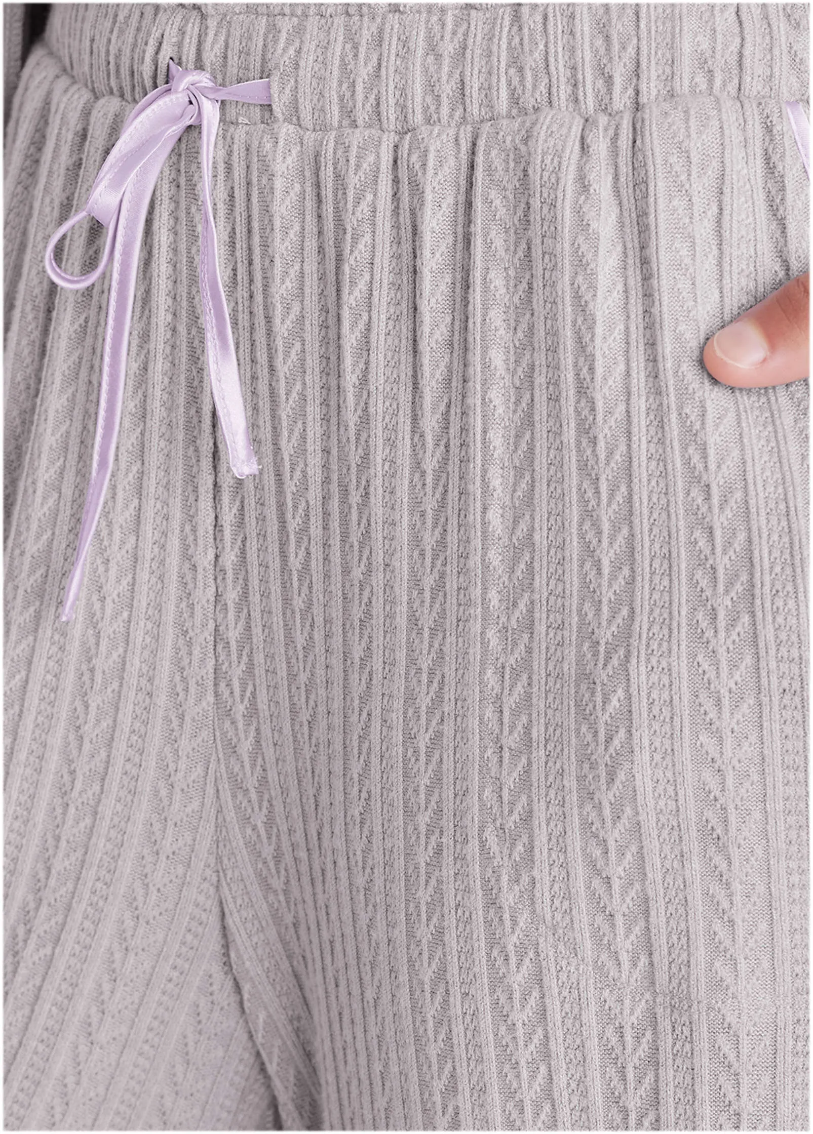 Brunch Knit 3 Piece Set - Misty Lilac sold by VENUS product image thumbnail 3