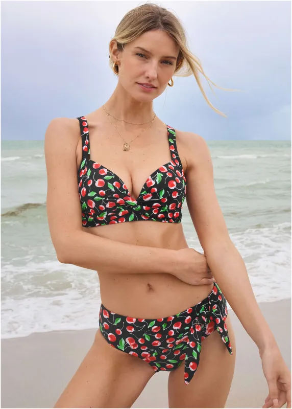 Kauai Bikini Bottom - Very Cherry sold by VENUS