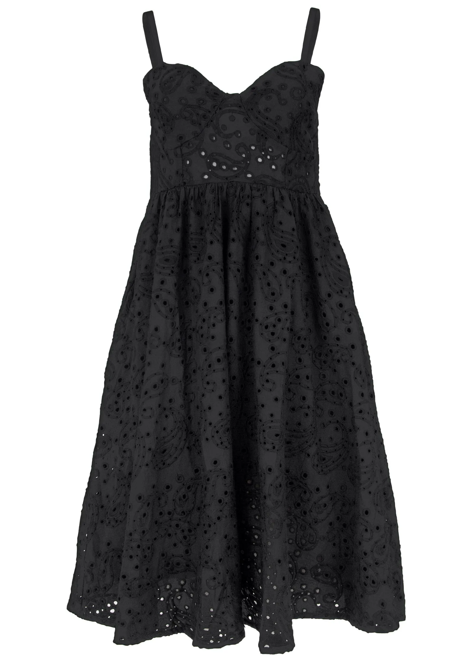 Paisley Eyelet Dress - Black sold by VENUS product image thumbnail 3