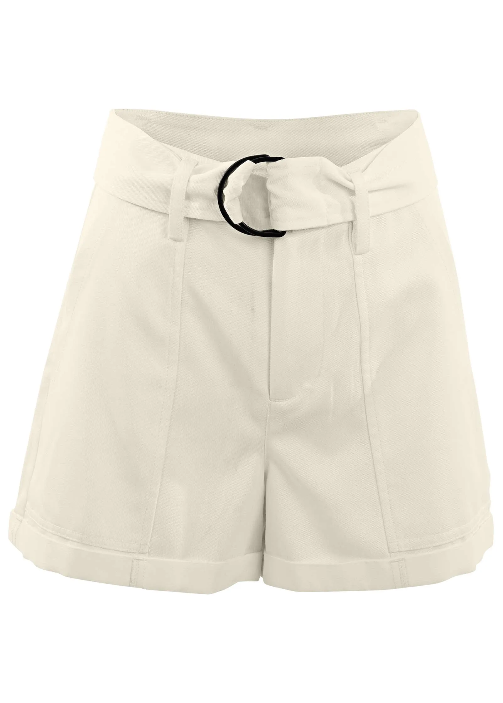 Relaxed Twill Shorts - Cream sold by VENUS product image thumbnail 5