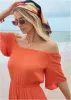 Flirty Cover-Up Romper - Coral Bright sold by VENUS