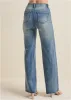 Laura Crop Wide Leg Jean - Medium Wash sold by VENUS