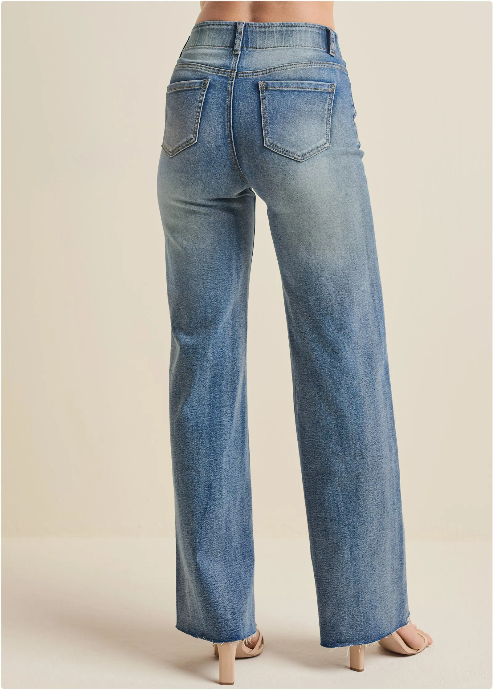 Laura Crop Wide Leg Jean - Medium Wash sold by VENUS product image thumbnail 3