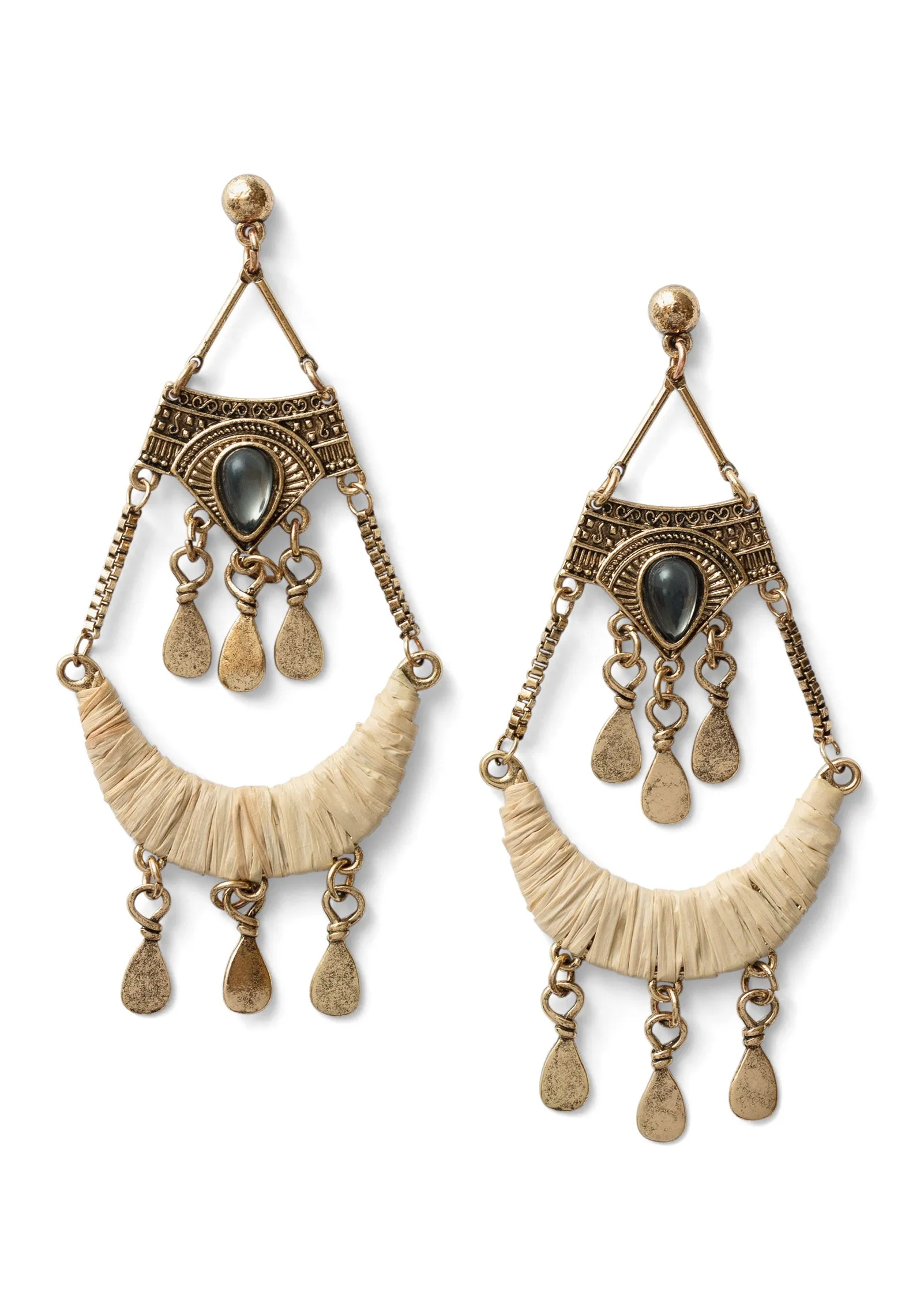 Boho Chandelier Earrings - Gold sold by VENUS product image thumbnail 3