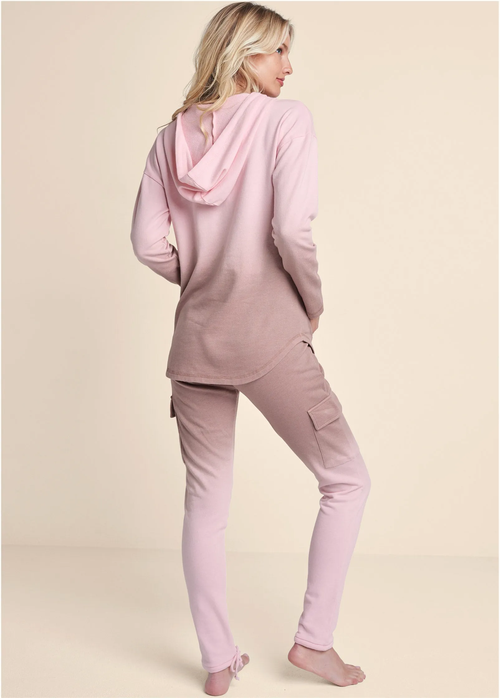 Ombre Lounge Pant Set - Pink Multi sold by VENUS product image thumbnail 2