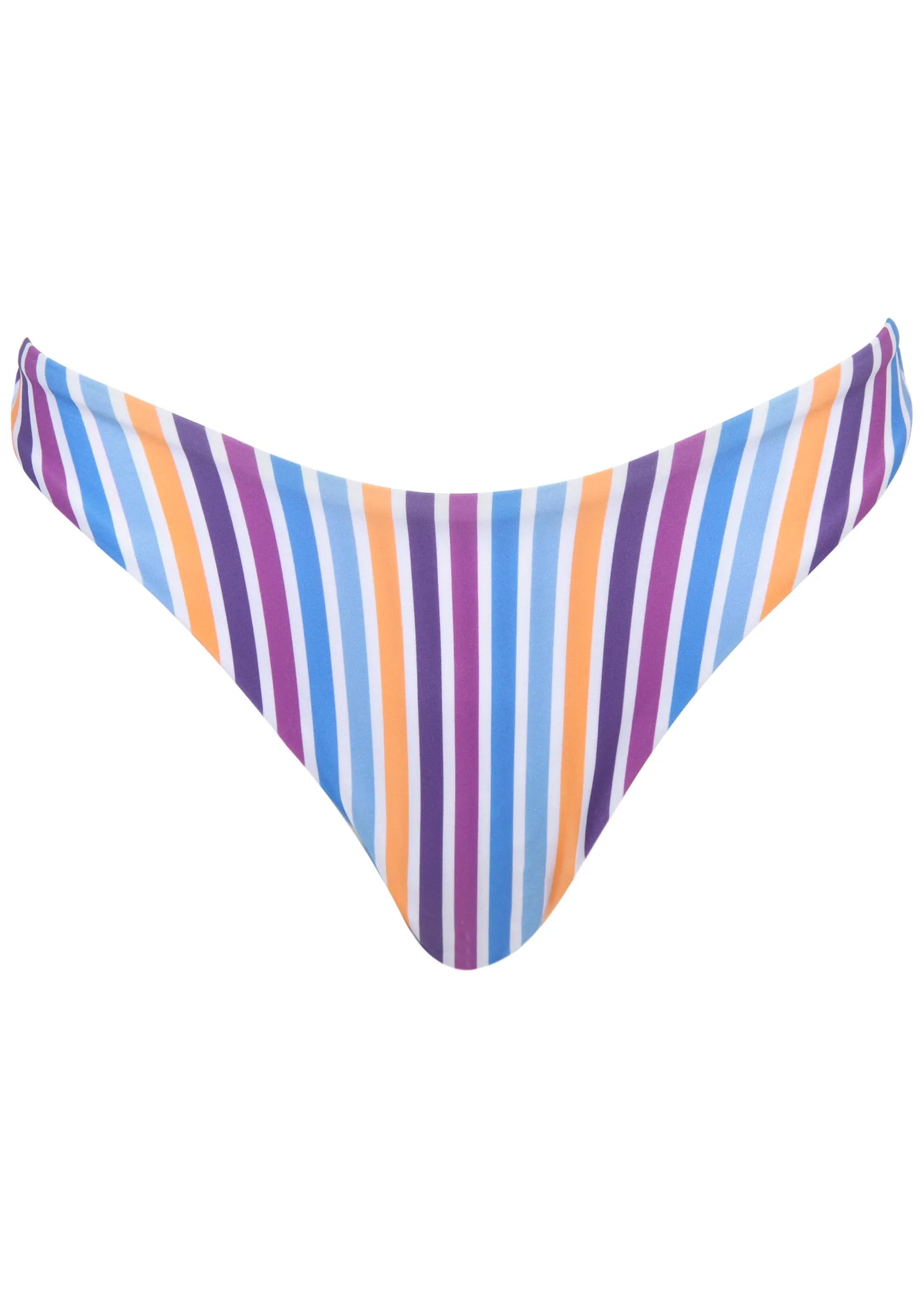 High Leg Scoop Bottom - Reversible Lollipop Stripe sold by VENUS