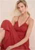 Strappy Back Eyelet Maxi - Rococco Red sold by VENUS
