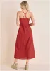 Strappy Back Eyelet Maxi - Rococco Red sold by VENUS