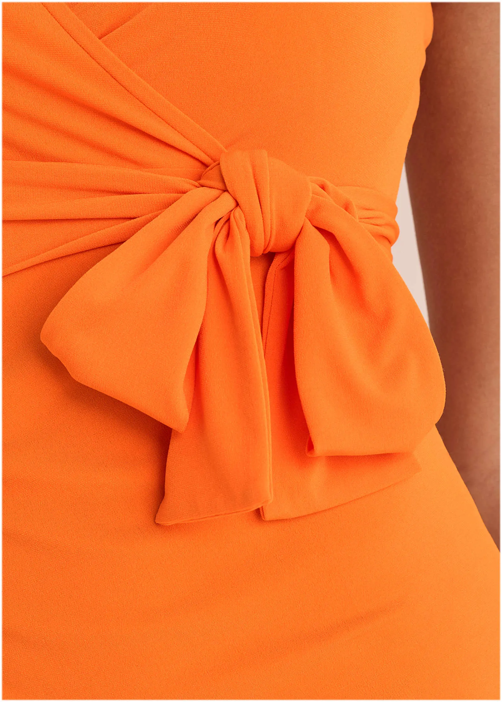Side Tie Halter Midi - Orange sold by VENUS product image thumbnail 3