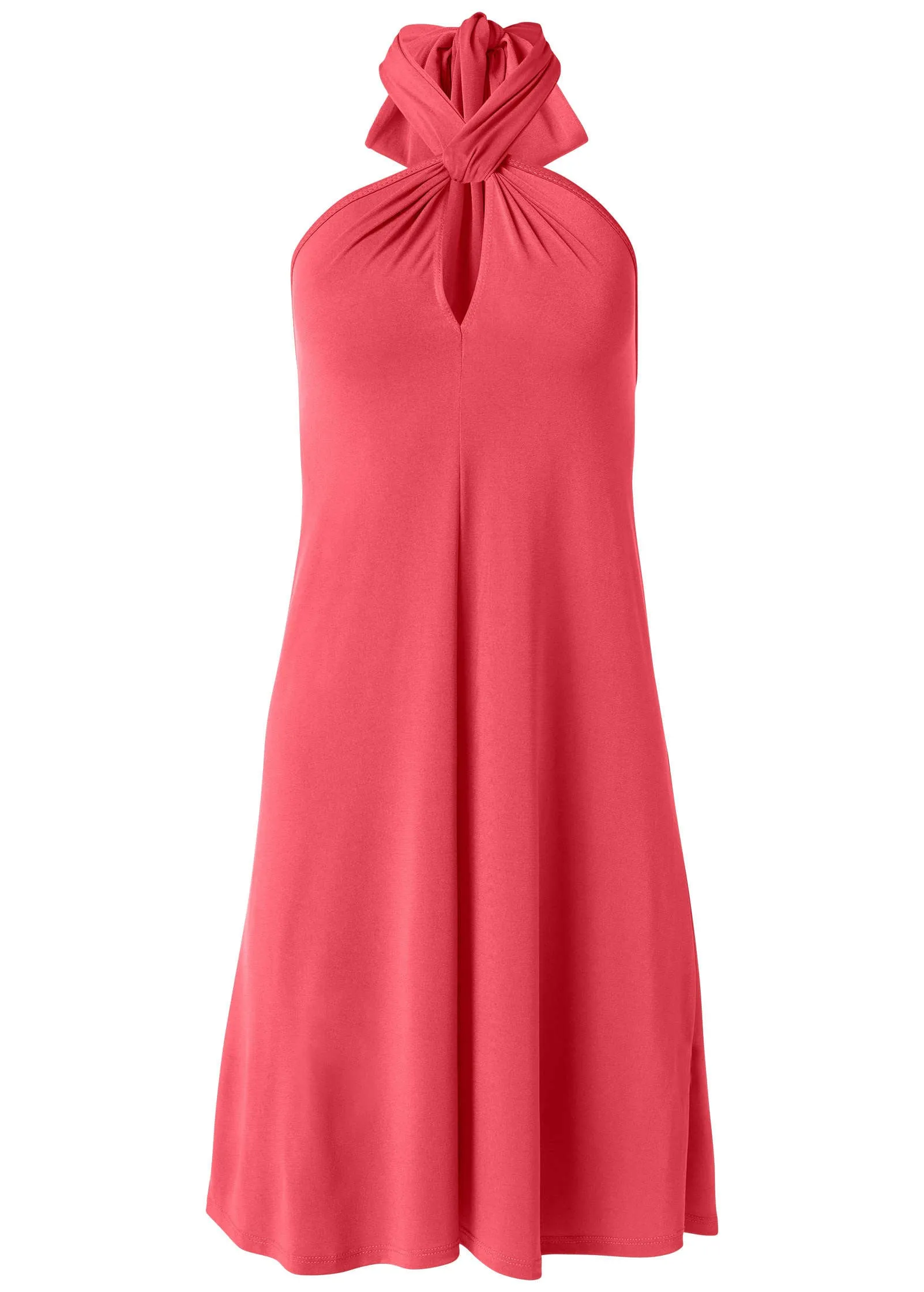 Halter Tie Dress - Coral sold by VENUS product image thumbnail 5