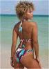 Malibu High Leg Scoop - Ikat Flowers sold by VENUS