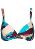 St Lucia Twist Front Top - Ikat Flowers sold by VENUS