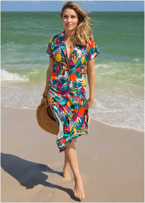 Maxi Button Down - Retro Chicka Boom sold by VENUS