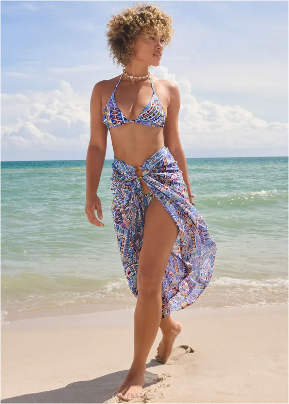Sarong Cover-Up - Aztec Patchwork sold by VENUS