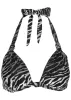 Jungle Burnout Goddess Top - Black & Silver sold by VENUS