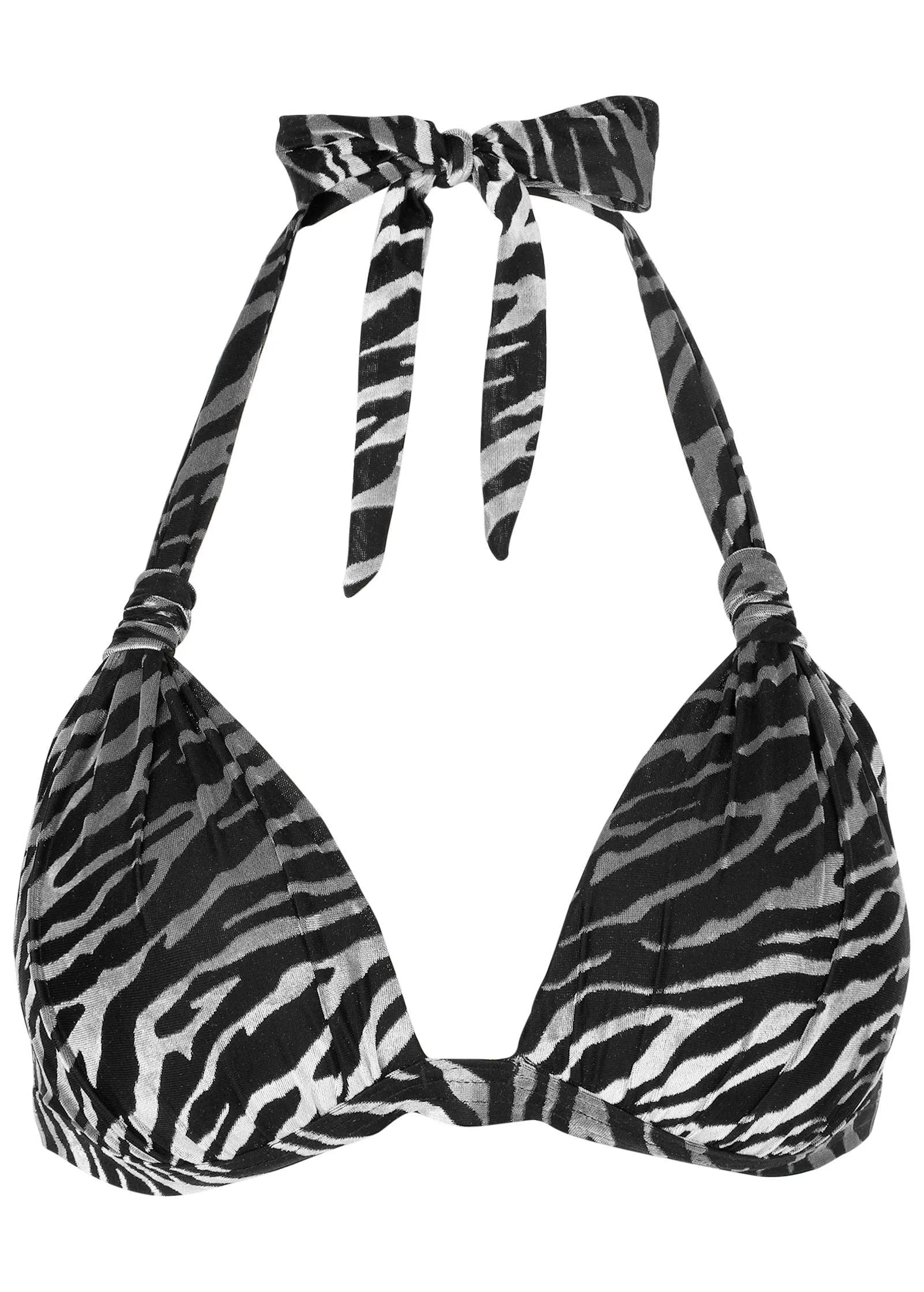Jungle Burnout Goddess Top - Black & Silver sold by VENUS product image thumbnail 3