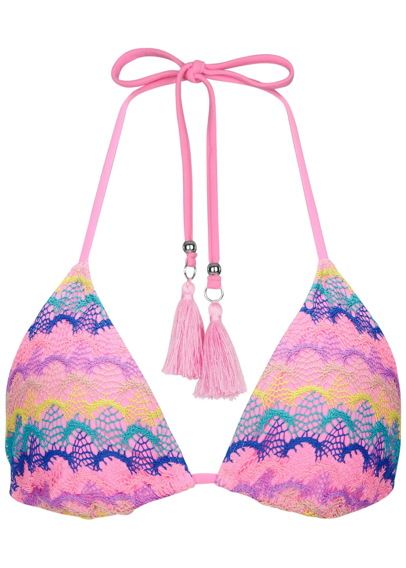 Crochet Bahamas Triangle - Pink Multi sold by VENUS product image thumbnail 3