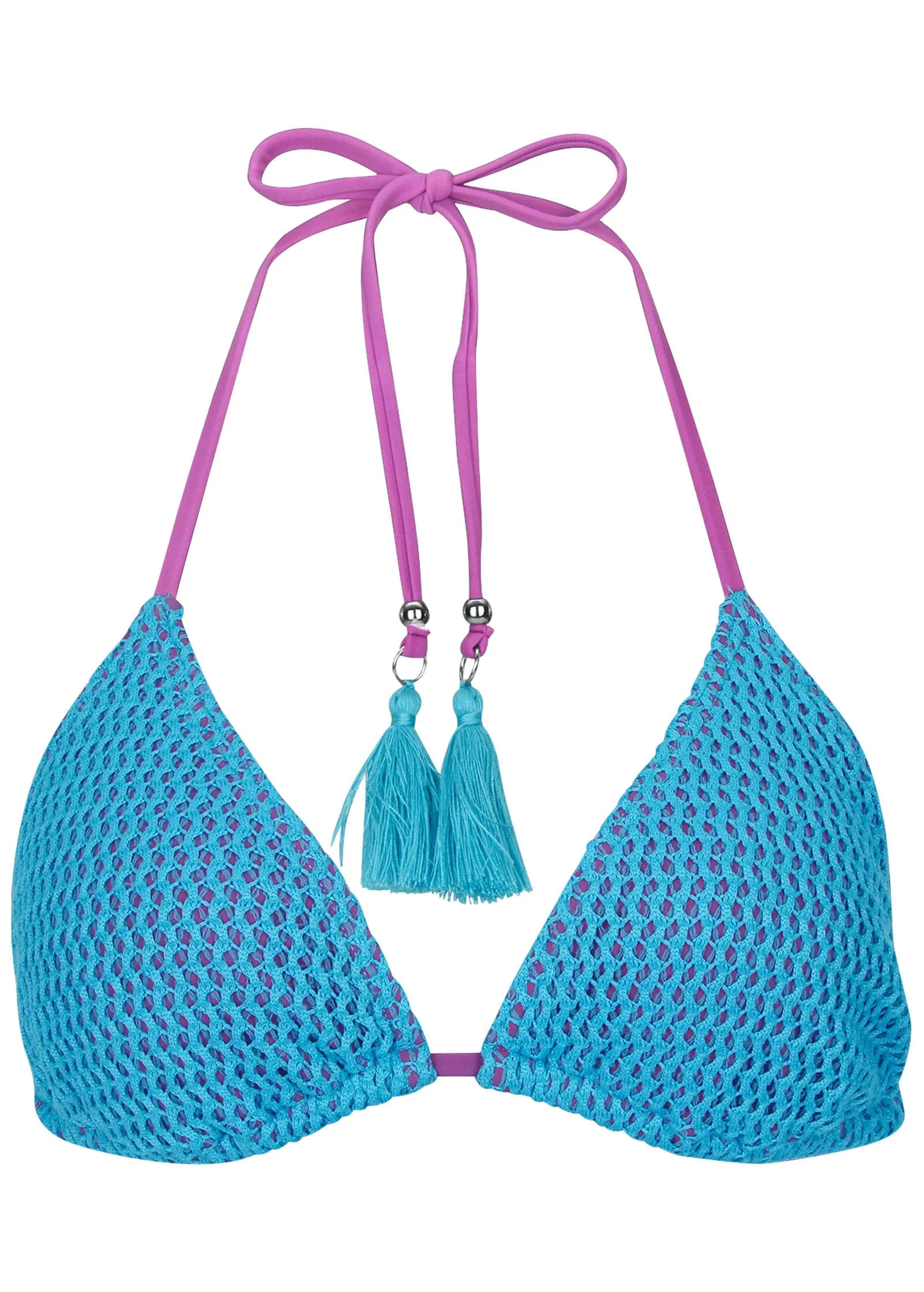 Crochet Bahamas Triangle - Aqua Orchid sold by VENUS product image thumbnail 4