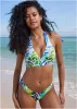 Anguilla Perfect Fit Halter Top - Ombre Block Leaves sold by VENUS
