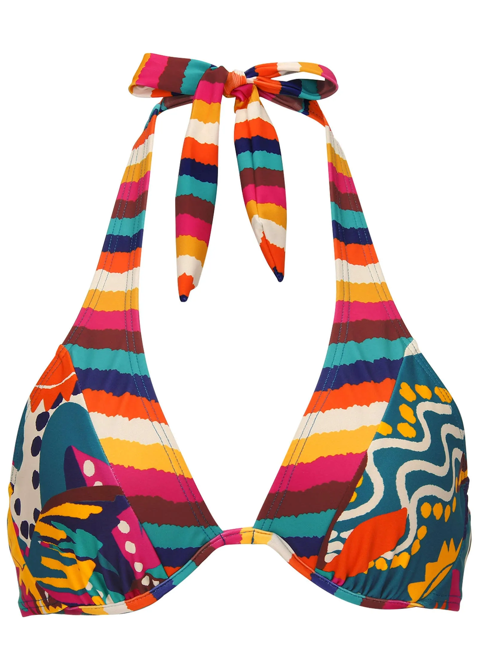 Belize Underwire Halter - Retro Chicka Combo sold by VENUS product image thumbnail 3