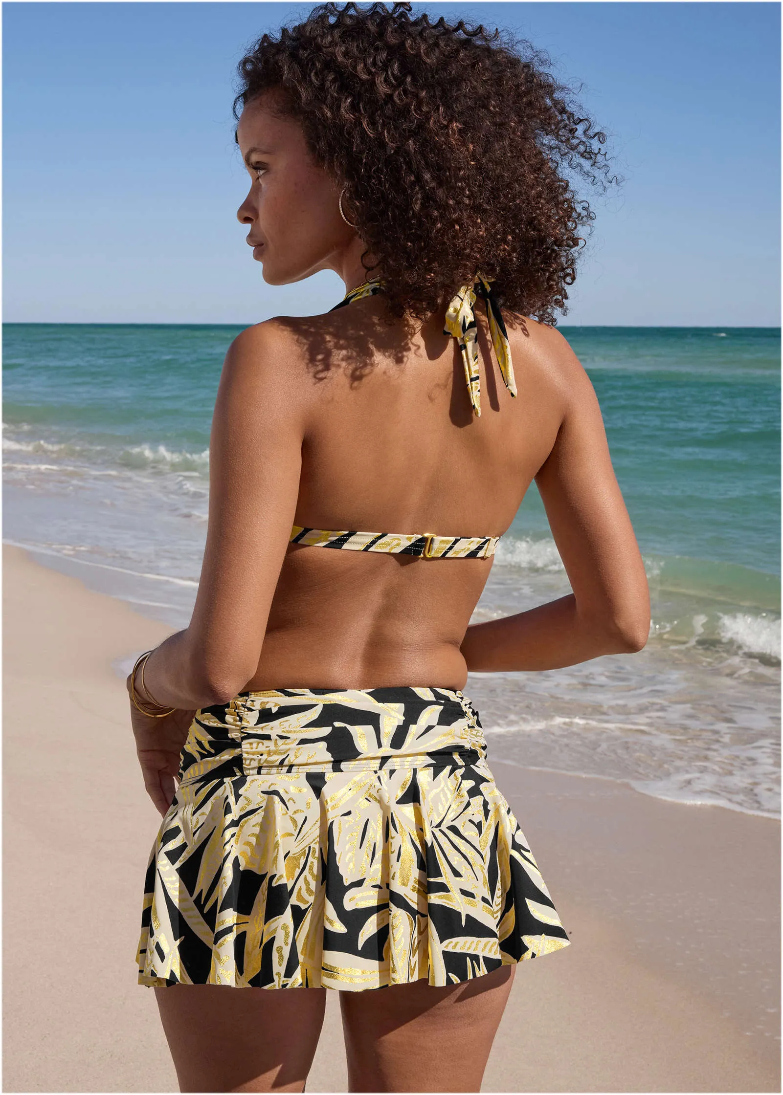Rio Swim Skirt - Tricolor Jungle sold by VENUS product image thumbnail 2