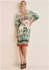 V-Neck Midi Dress - Seti Olive Ikat sold by VENUS