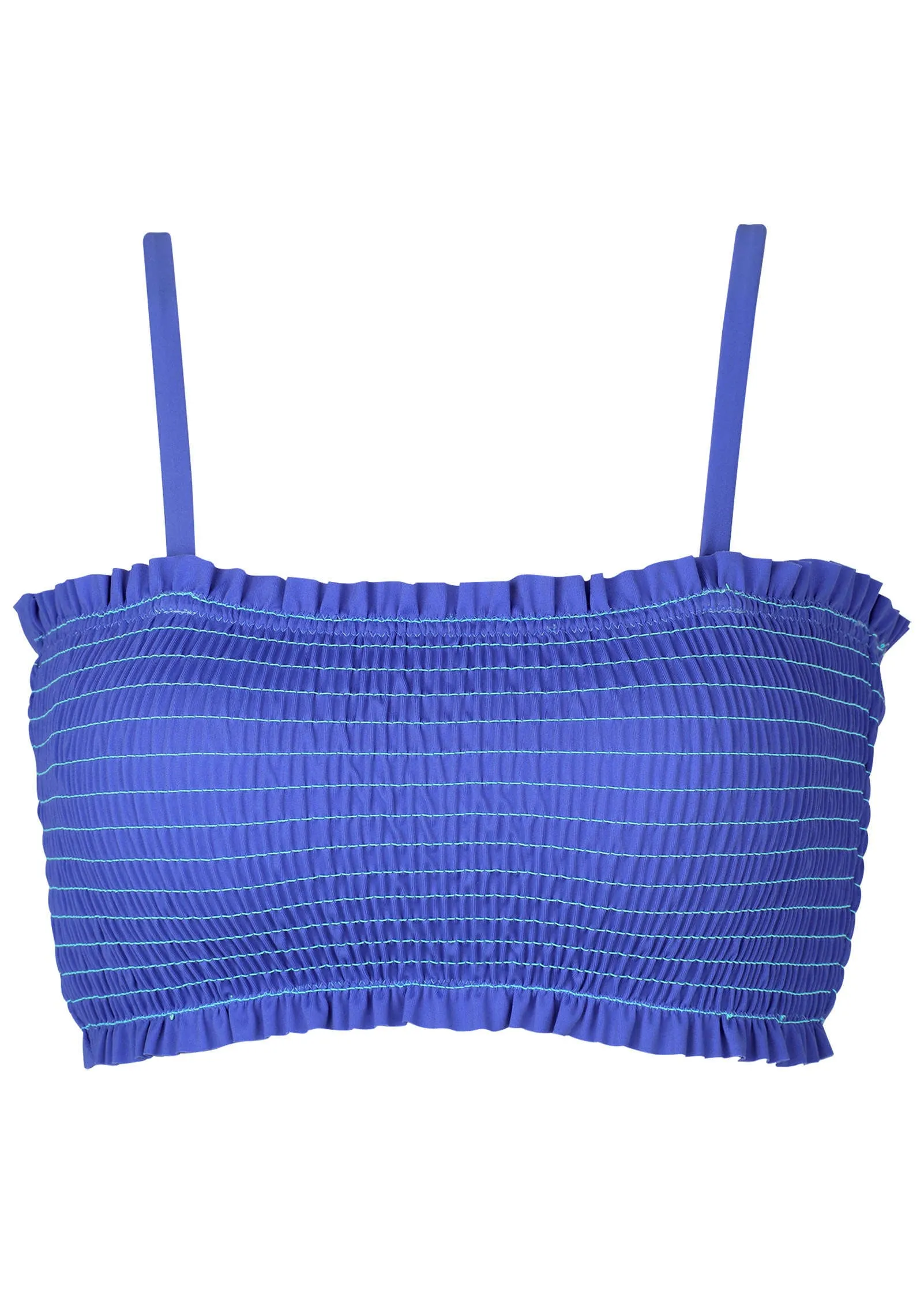 Smocked Bandeau Top - Blue sold by VENUS product image thumbnail 3