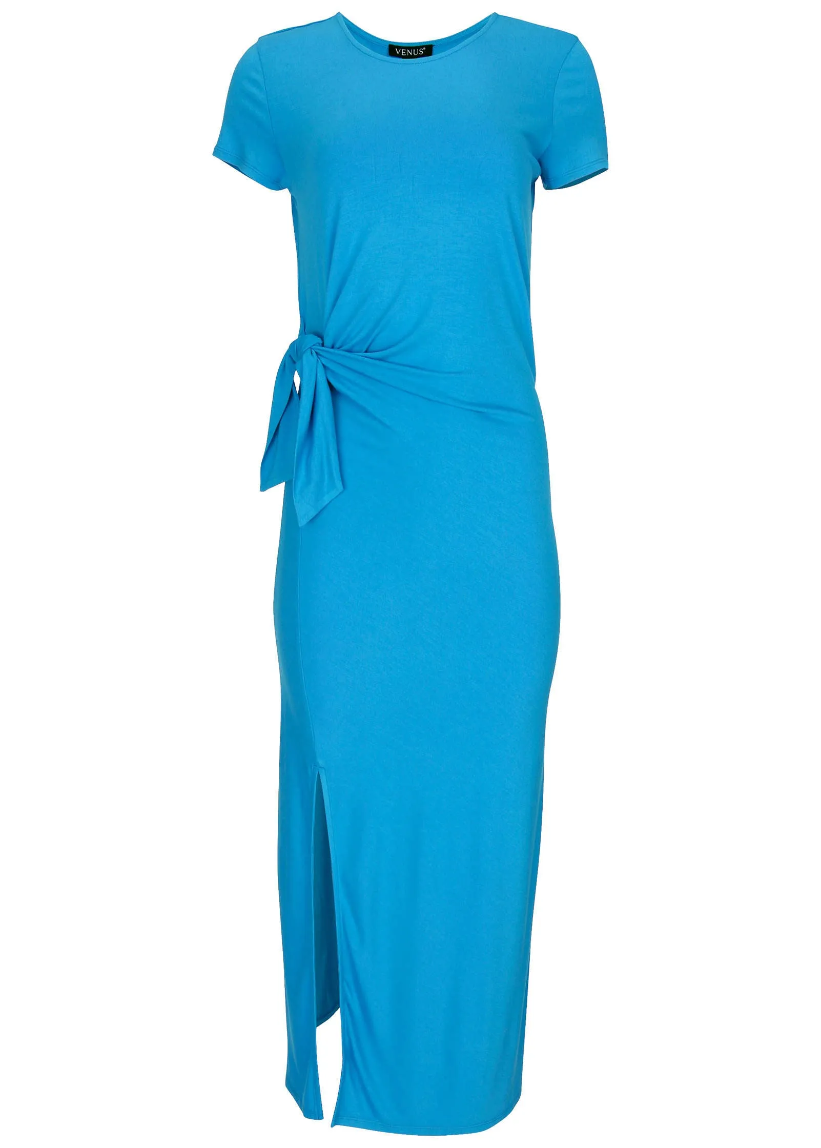 Tie Side Maxi Dress - Blue sold by VENUS product image thumbnail 4