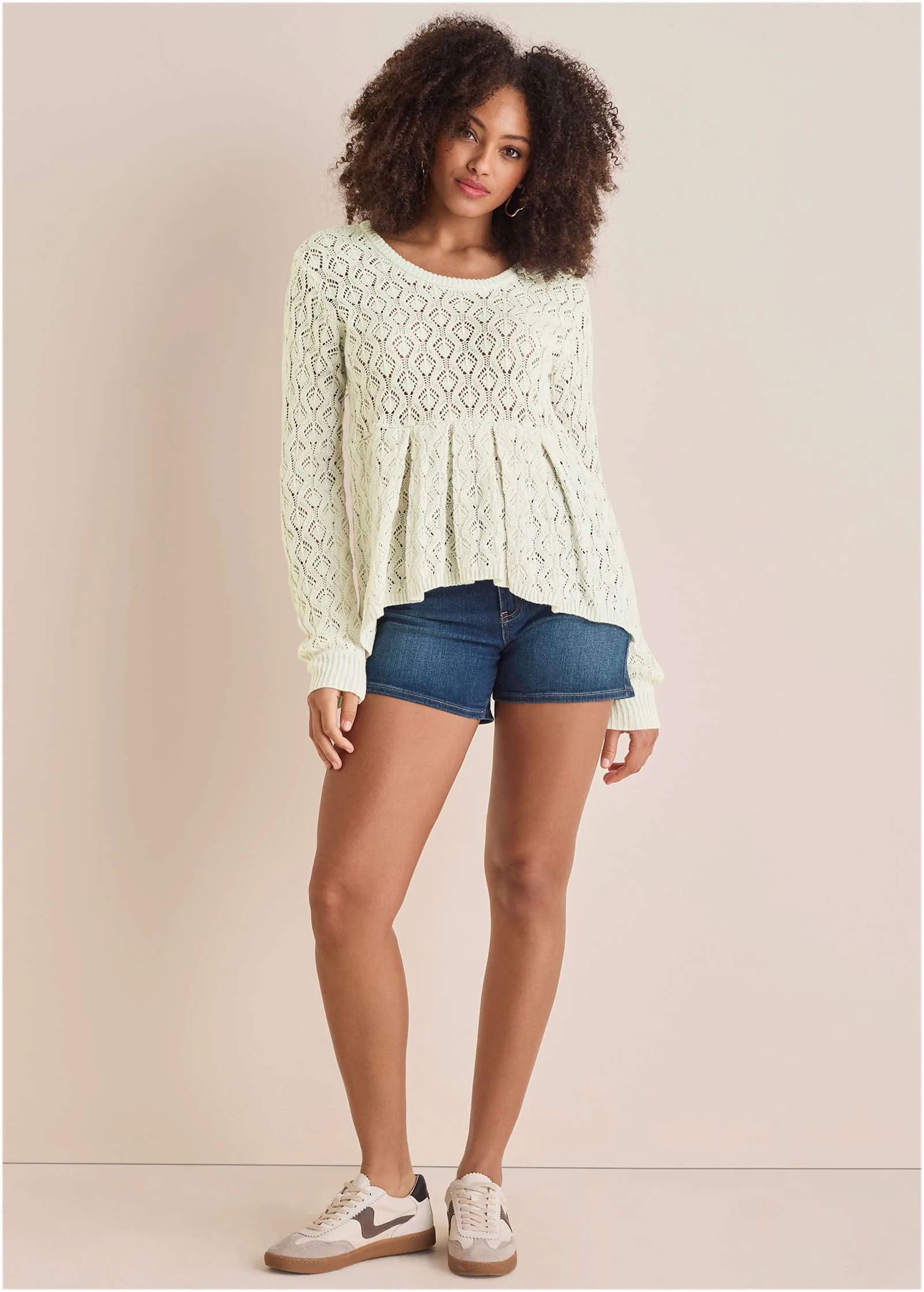 Pointelle Pullover - Beige sold by VENUS product image thumbnail 2