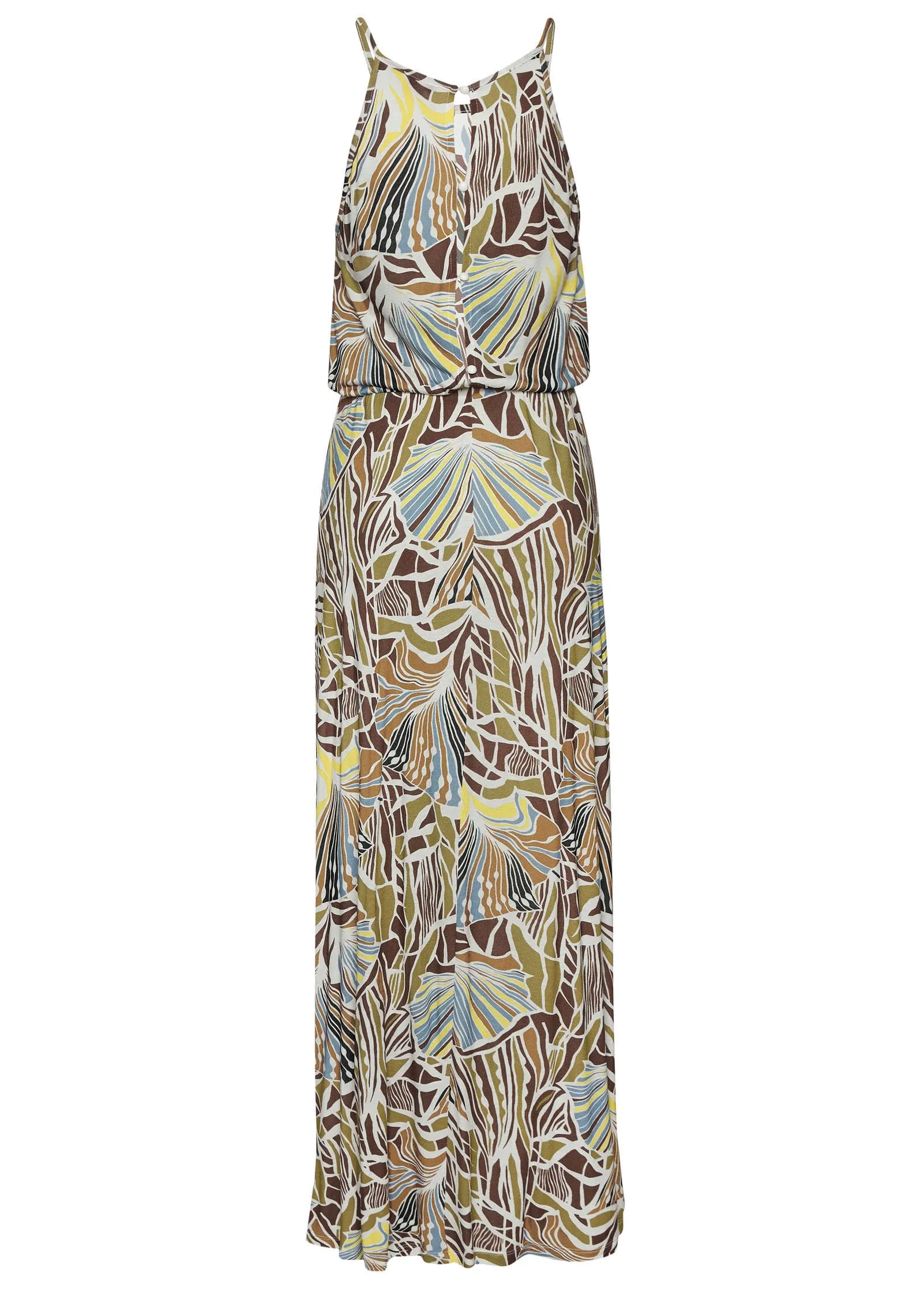 Sleeveless Printed Maxi - Khaki Multi sold by VENUS product image thumbnail 3