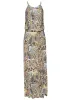 Sleeveless Printed Maxi - Khaki Multi sold by VENUS