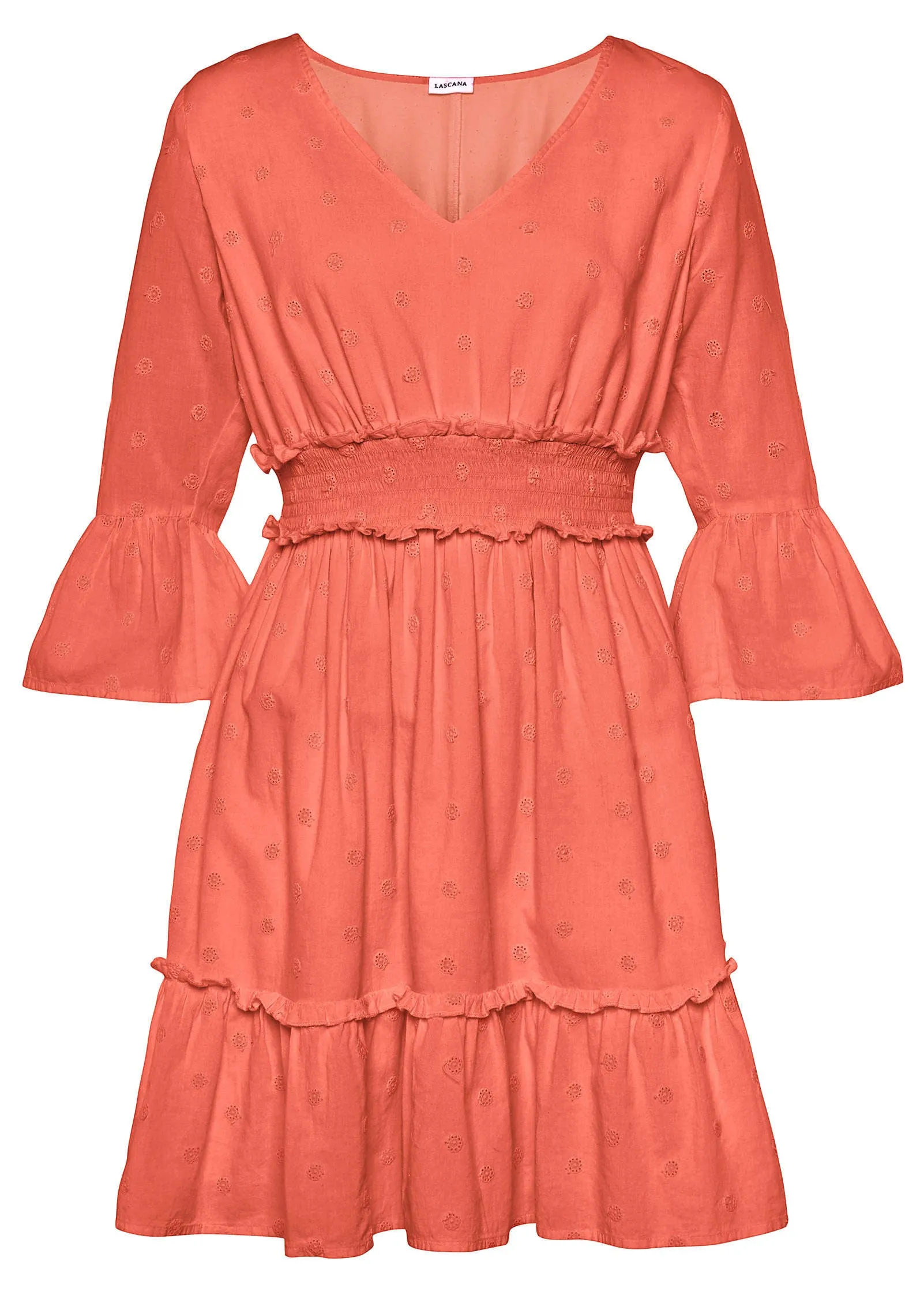Ruffle Tiered Mini Dress - Burnt Orange sold by VENUS product image thumbnail 2