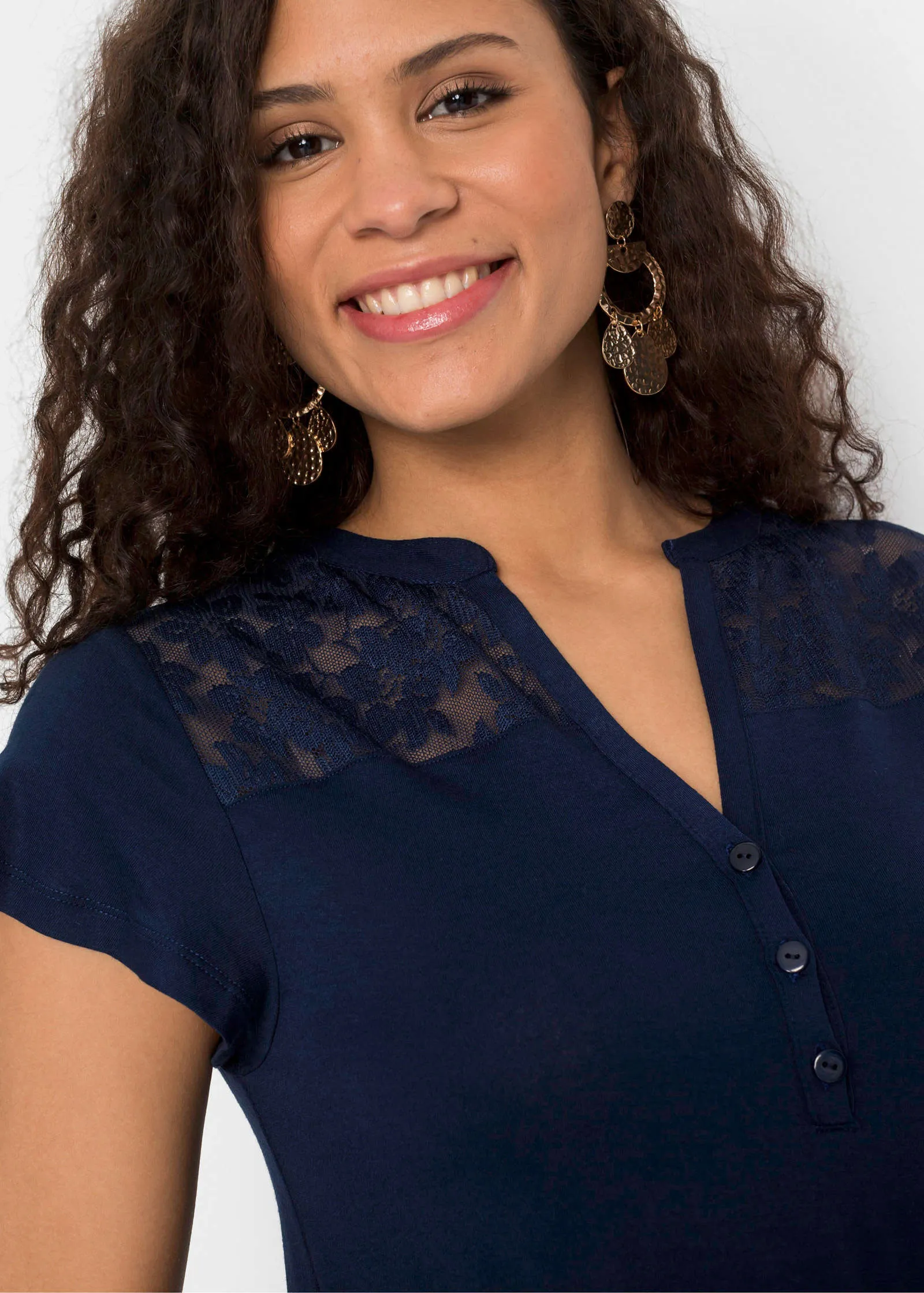 Henley Shirt - Dark Blue sold by VENUS product image thumbnail 4