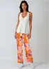 Linen Side Slit Pant - Desert Floral sold by VENUS