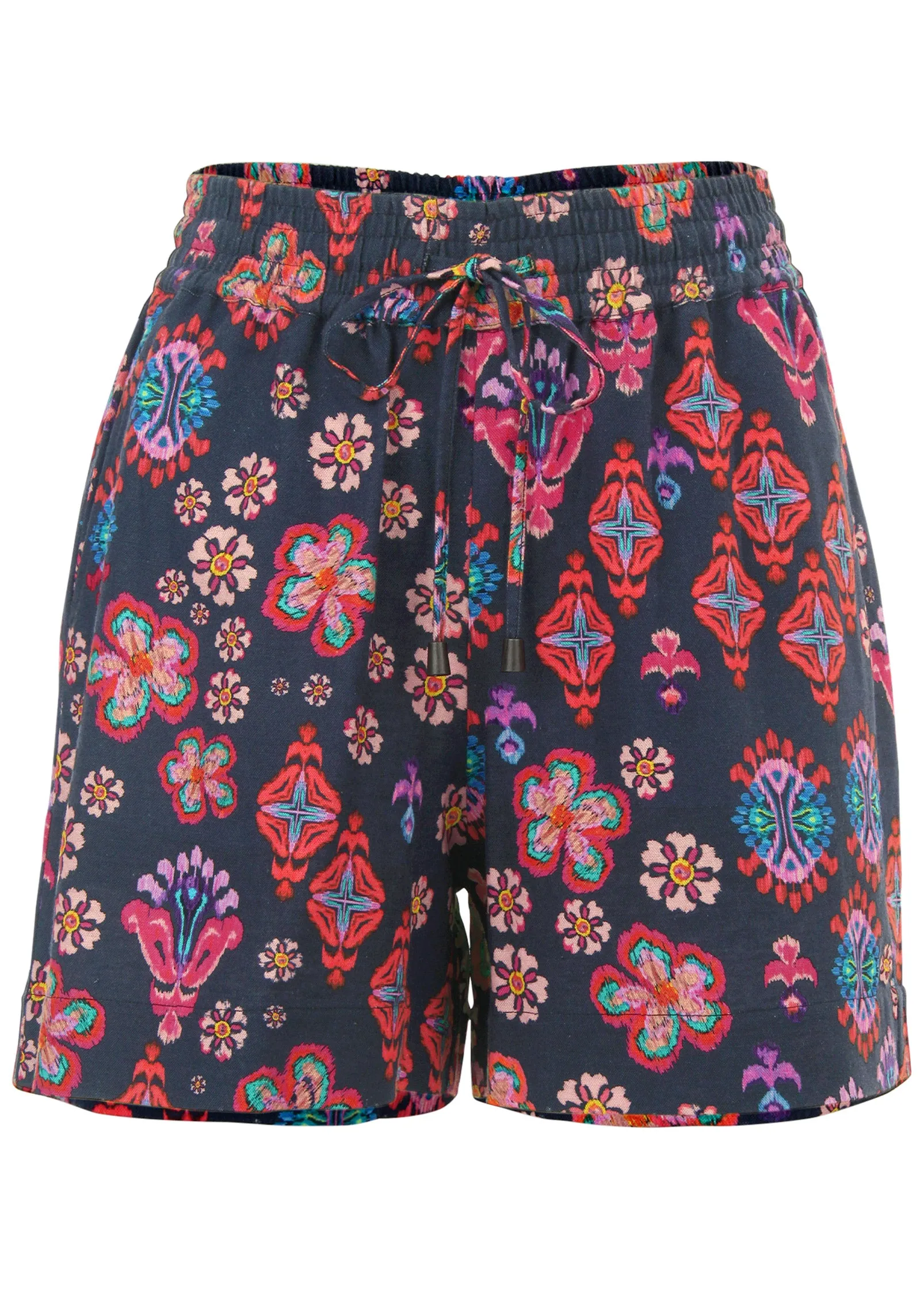 Linen Easy Shorts - Modern Folk Floral sold by VENUS product image thumbnail 5