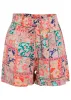 Linen Easy Shorts - Venetian Patchwork sold by VENUS