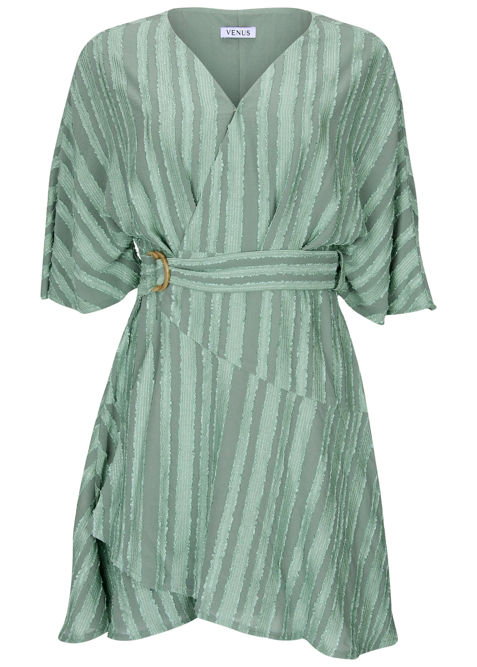 Dolman Sleeve Mini Dress - Iceberg Green sold by VENUS product image thumbnail 5
