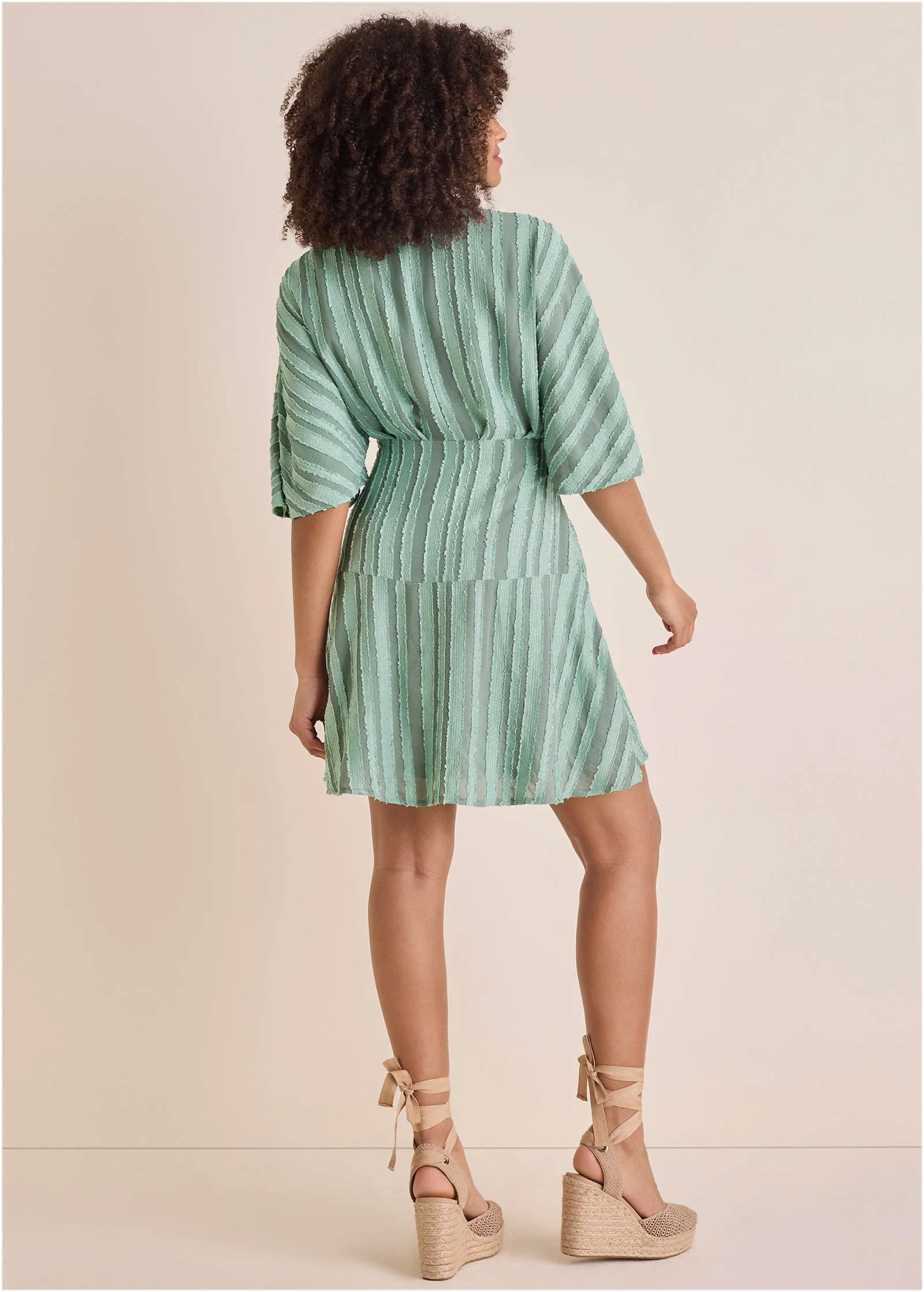 Dolman Sleeve Mini Dress - Iceberg Green sold by VENUS product image thumbnail 3