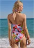 Sicily Halter Tankini Top - Strawberry Floral sold by VENUS