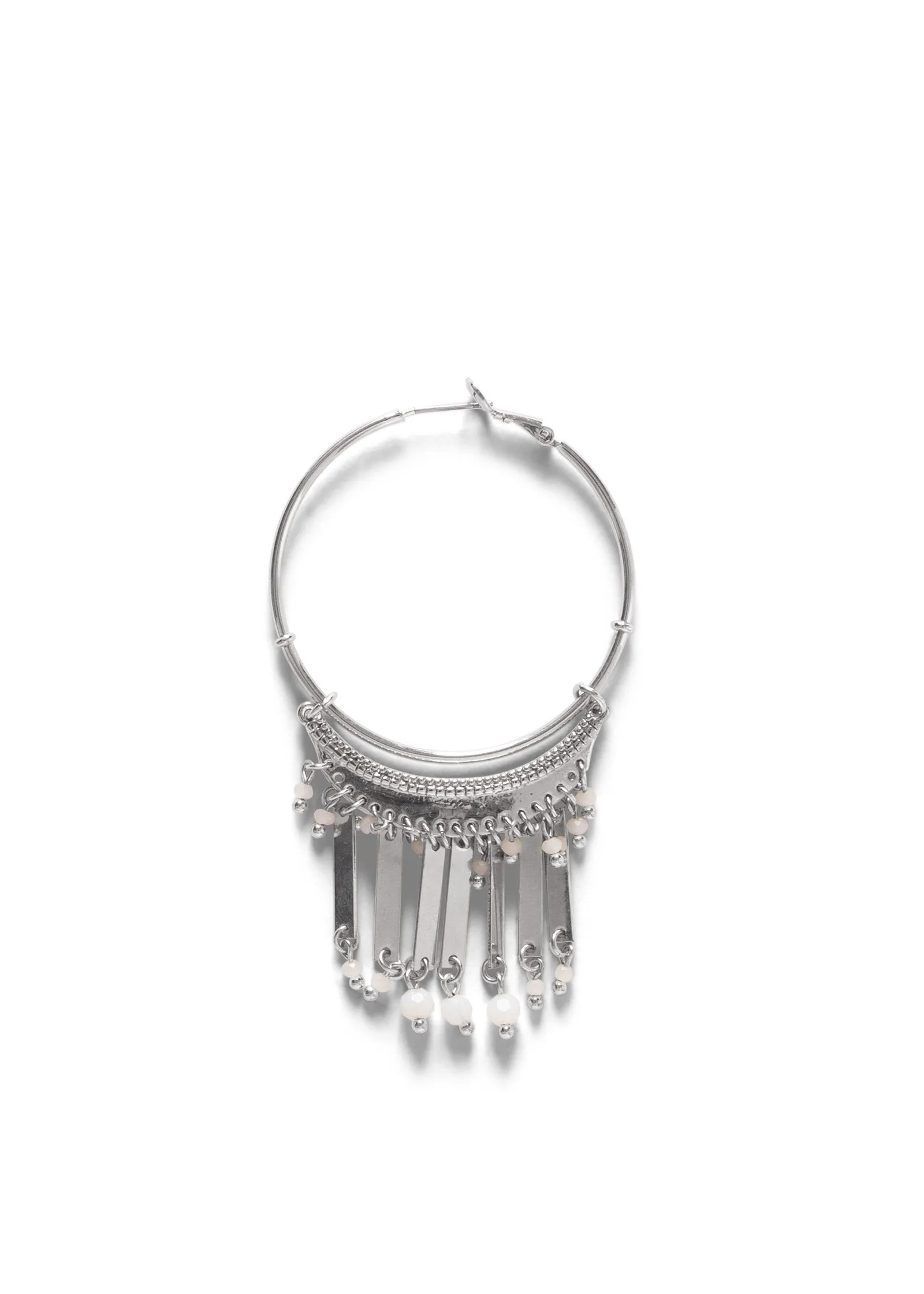 Tassel Hoop Earrings - Silver sold by VENUS product image thumbnail 3