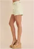 Chino 5 Inch Short - Cream sold by VENUS