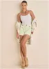 Chino 5 Inch Short - Cream sold by VENUS