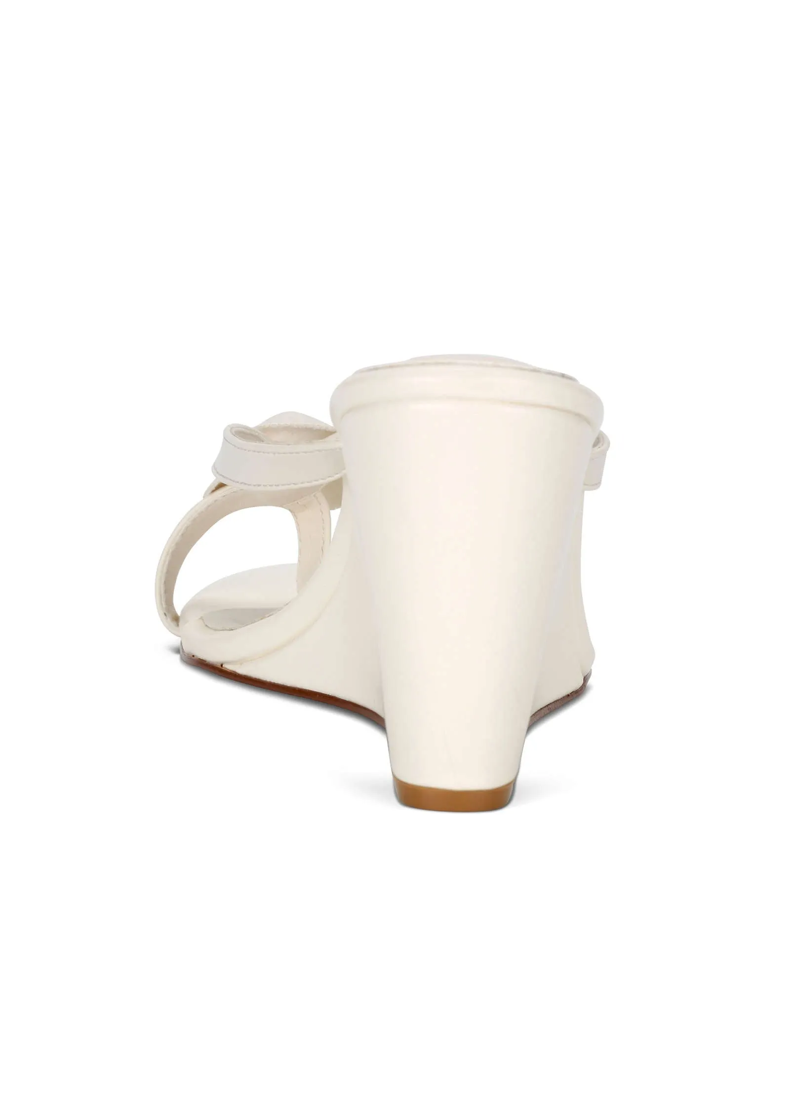 Flower Wedge Sandals - Cream sold by VENUS product image thumbnail 4