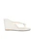 Flower Wedge Sandals - Cream sold by VENUS