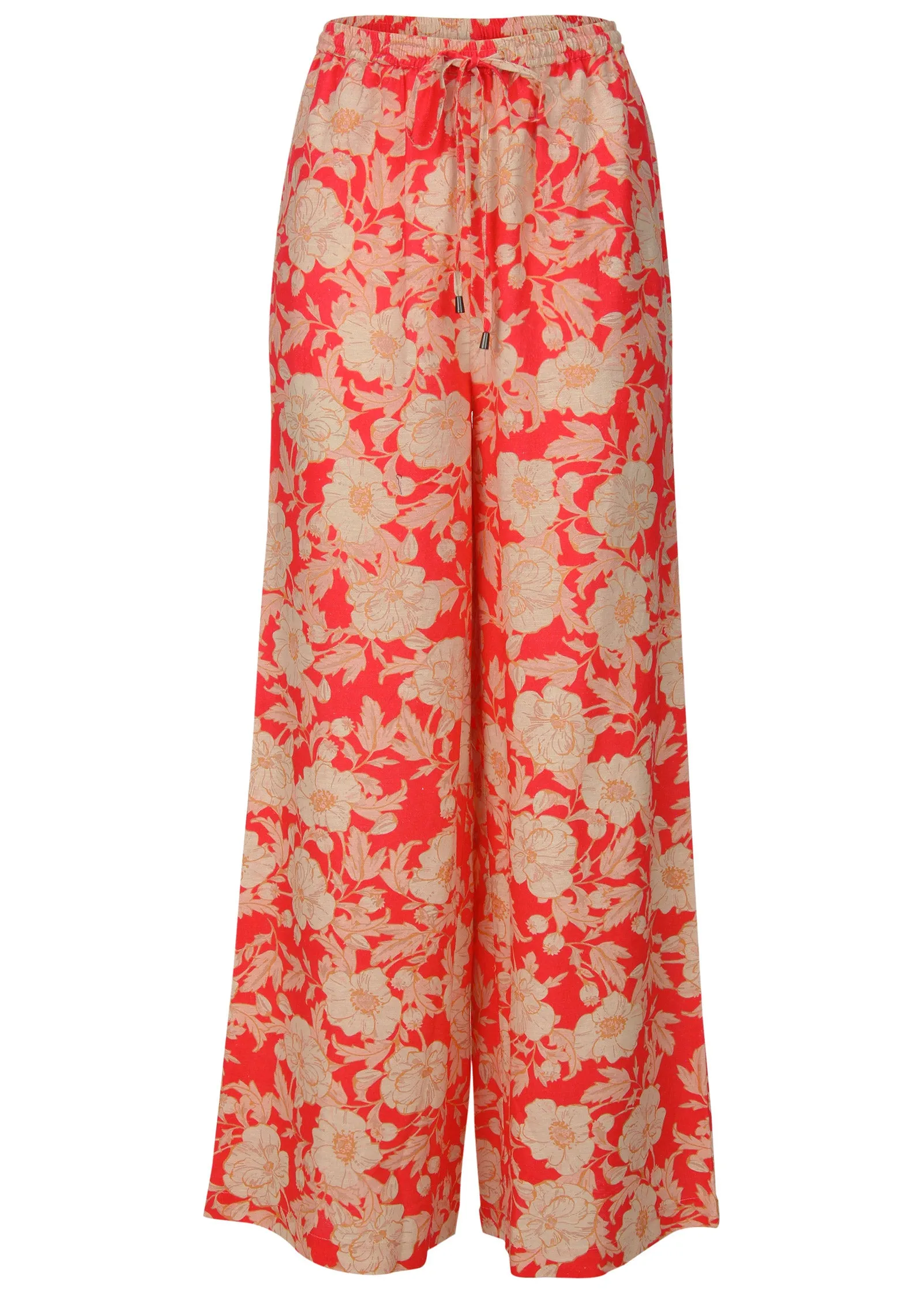 Linen Wide Leg Pants - Venetian Floral sold by VENUS product image thumbnail 5