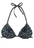 Sequined Triangle Top - Black sold by VENUS