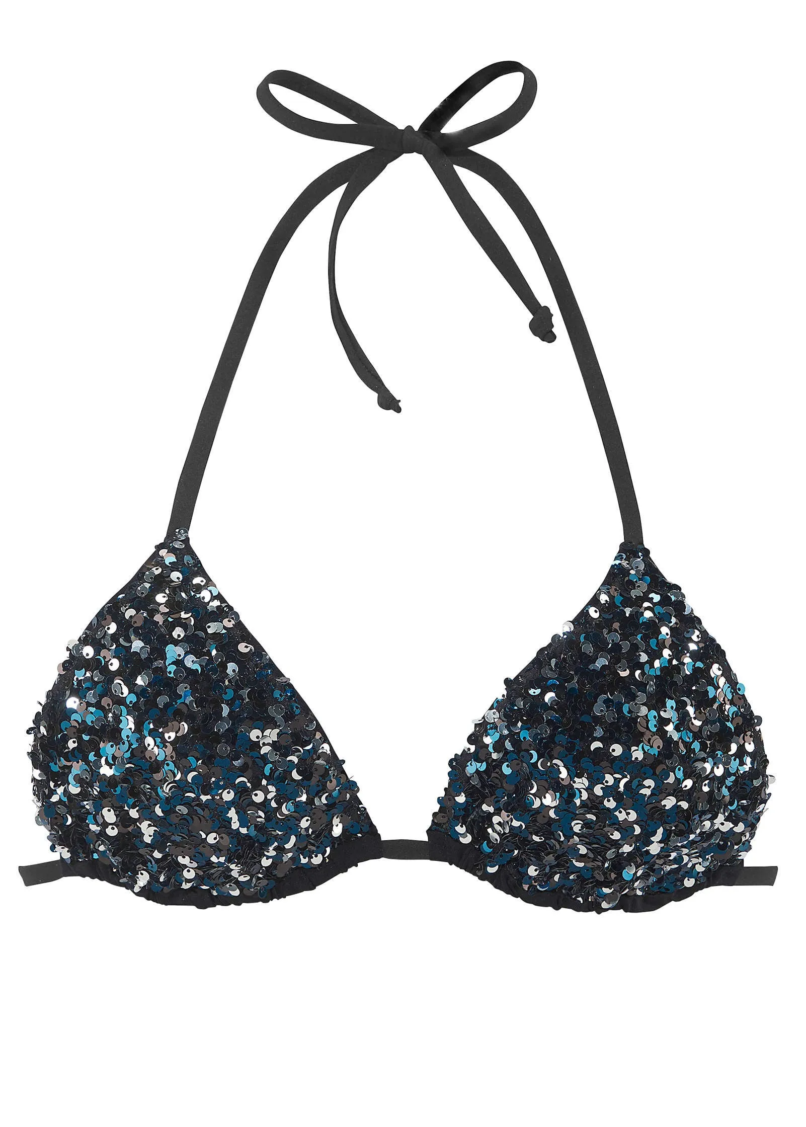 Sequined Triangle Top - Black sold by VENUS product image thumbnail 3